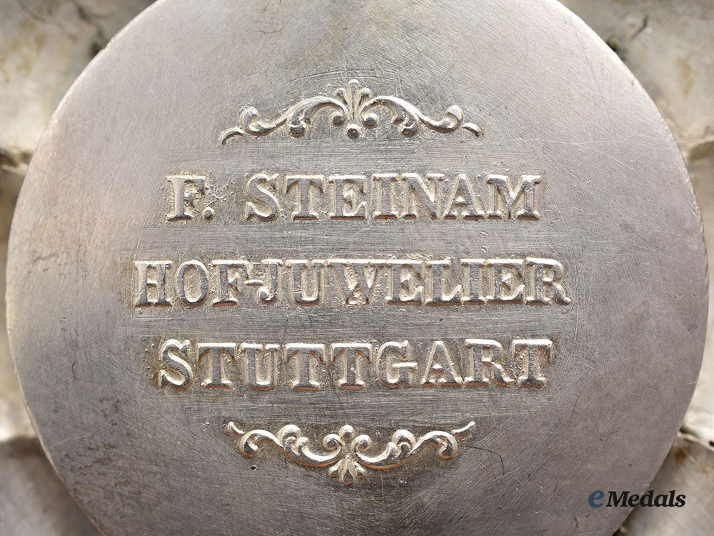 württemberg,_kingdom._an_order_of_the_crown,_civil_division,_grand_cross_star,_by_friedrich_steinam_l22_mnc9383_243