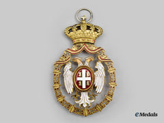 Serbia, Kingdom. A Flag Decoration Of The Order Of The White Eagle, C. 1916