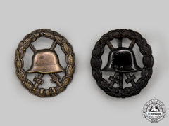 Germany, Imperial. A Pair Of Wound Badges