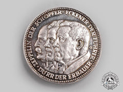 Germany, Weimar Republic. A 1929 Airship Graf Zeppelin Round-the-World Flight Commemorative Silver Medal, by the Prussian Mint