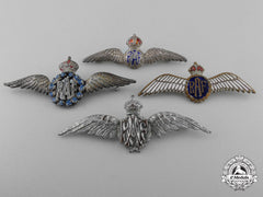Four Second War Royal Canadian Air Force Badges