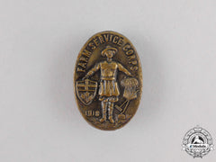 A First War Canadian Farm Service Corps Badge 1918