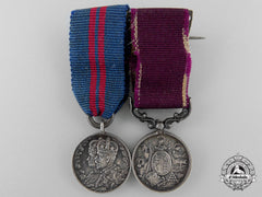 A Fine British Army Long Service Miniature Pair