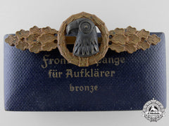 A Bronze Grade Reconnaissance Clasp With Case To Luftwaffe Oberleutnant Karl Schuh