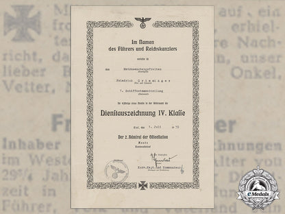 germany,_kriegsmarine._a_document_group_to_matrosenobergefreiter,_torpedoed_in1944_l_877_1_1