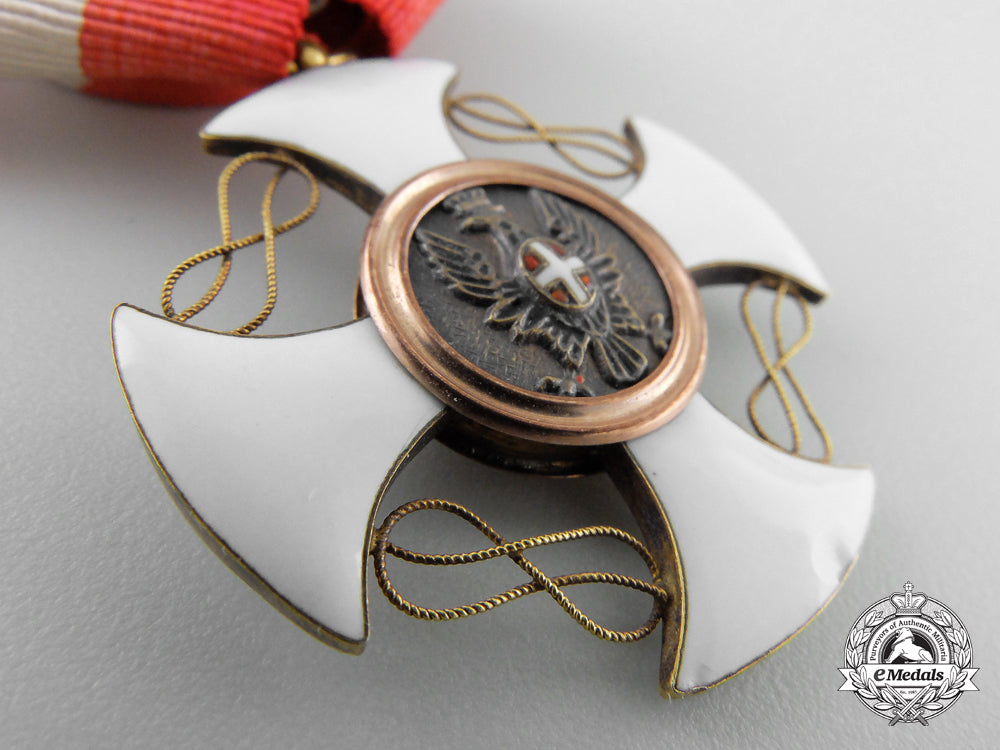 an_italian_order_of_the_crown;_officer's_cross_in_gold_with_case_l_878