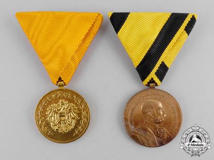 austria,_imperial._two_long_service_medals_m17-1360