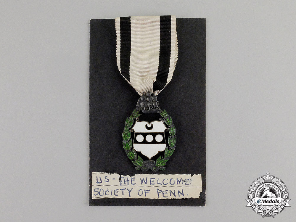 united_states._a_welcome_society_of_pennsylvania_membership_badge,_c.1910_m17-2513