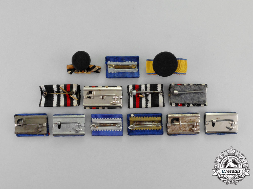 germany._a_grouping_of_thirteen_first_and_second_war_german_medal_ribbon_bars_and_boutonnieres_m17-343