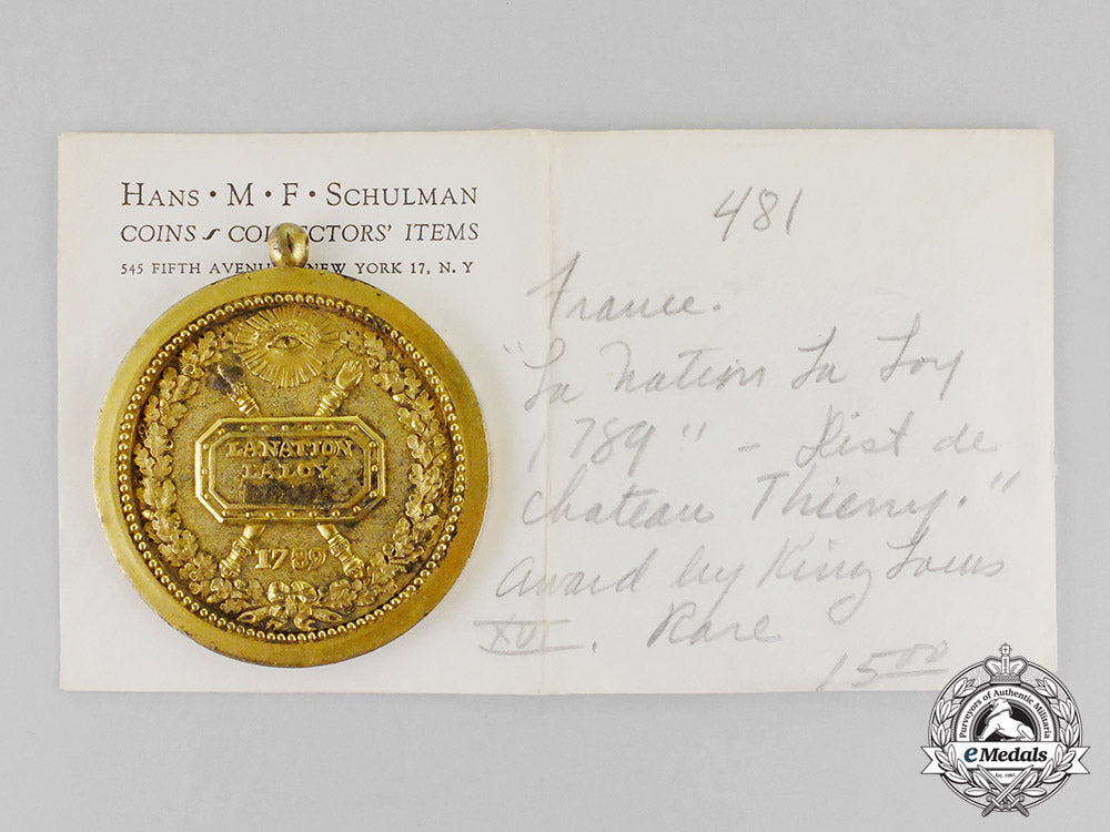 france,_king_louis_xvi._a_chateau_thierry_district_loyalty_medal,_c.1789_m18-0128
