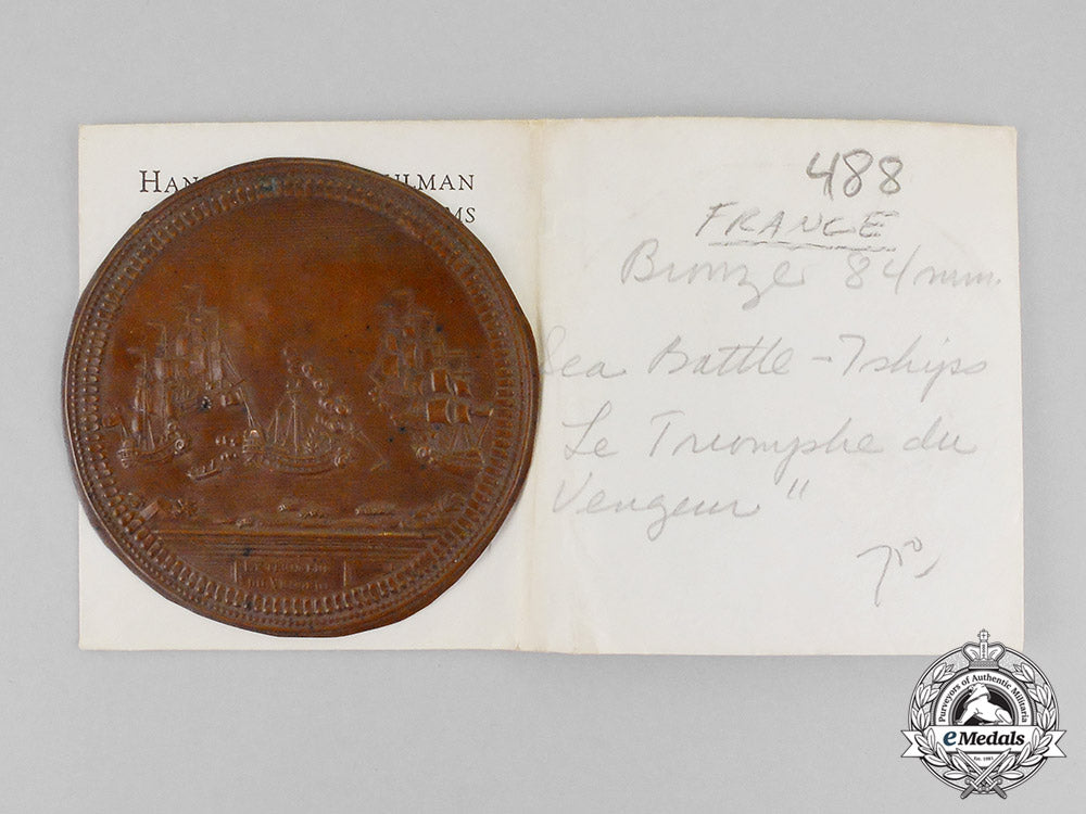 france,_constitutional_monarchy._a"_triumph_of_the_vengeur"_medal,_c.1794_m18-0138_1_1