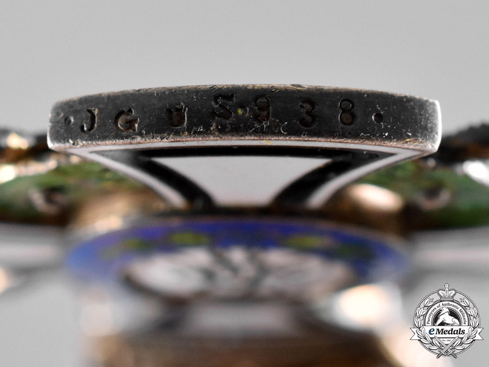 prussia._a_royal_houseorder_of_hohenzollern,_knight’s_cross_with_swords,_by_godet&_sohn_m18-2196