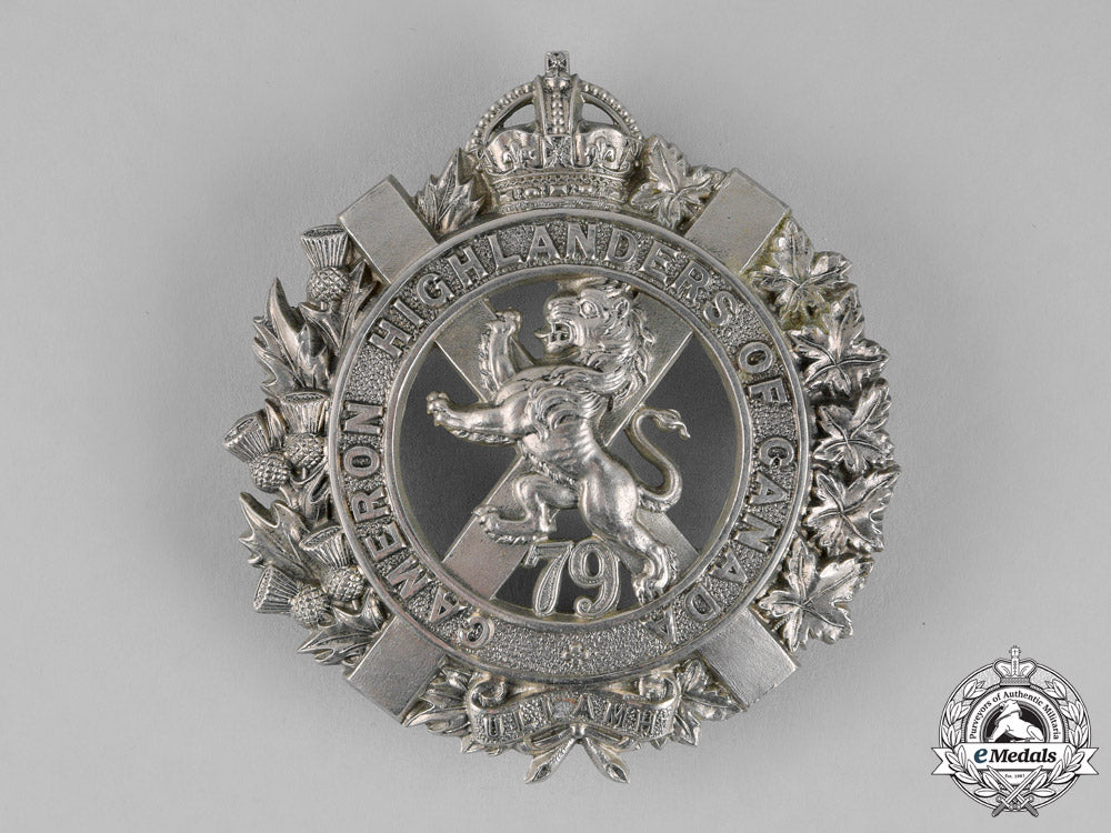 canada._a79_th_cameron_highlanders_of_canada_bonnet_badge,_c.1910_m18-2265