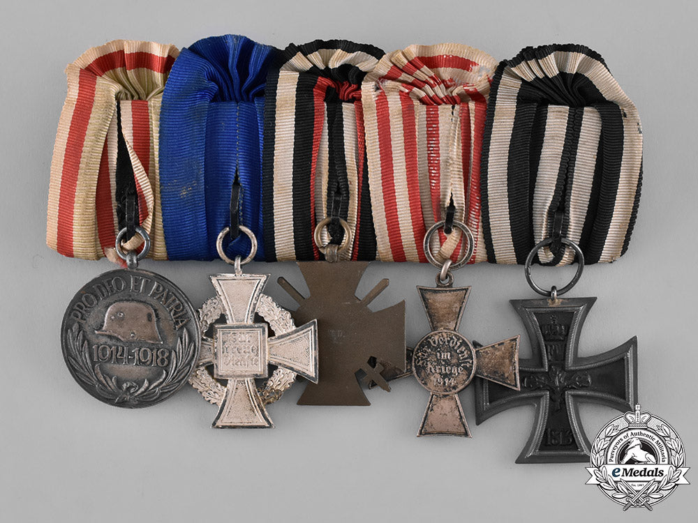 prussia,_state._a_first_war_veteran’s_medal_bar_with_five_medals,_awards,_and_decorations_m181_1197