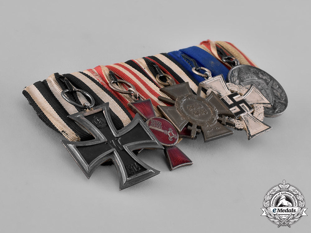prussia,_state._a_first_war_veteran’s_medal_bar_with_five_medals,_awards,_and_decorations_m181_1198