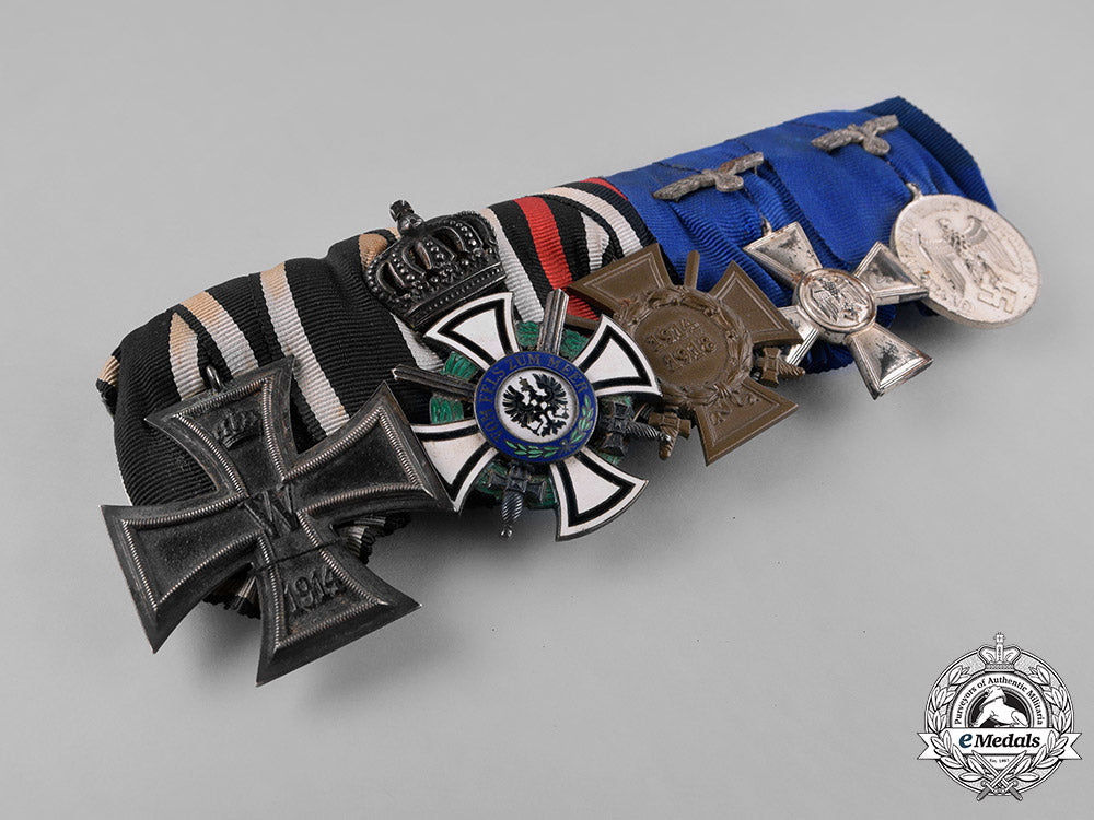 prussia,_state._a_medal_bar_with_a_houseorder_of_hohenzollern,_with_its_matching_ribbon_bar_m181_4595