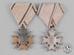Bulgaria, Kingdom. Two First World Soldier's Crosses For Bravery 1915