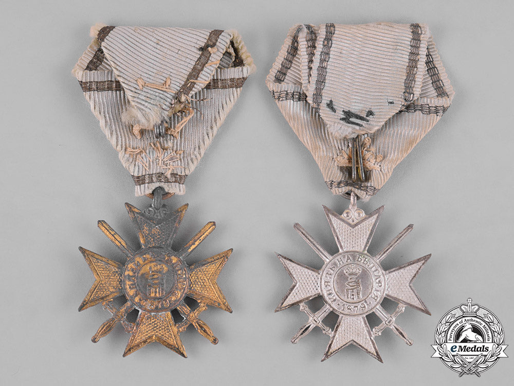 bulgaria,_kingdom._two_first_world_soldier's_crosses_for_bravery1915_m181_5579_1_1