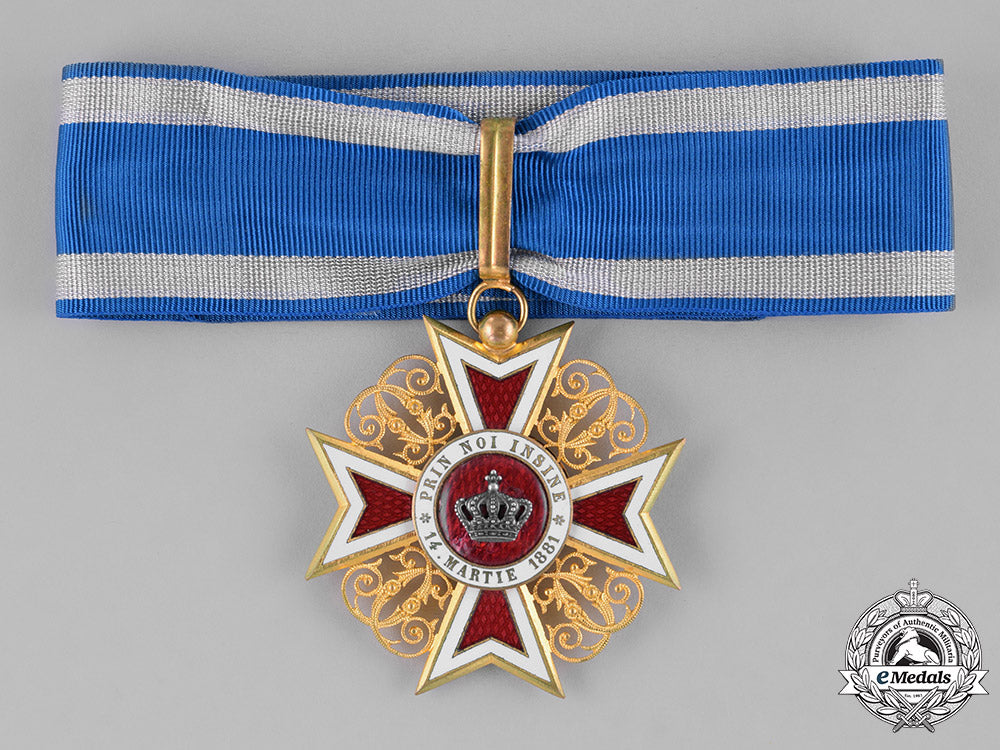 A Romanian Order Of The Crown Of Romania Commander Civil Division T a-romanian-order-of-the-crown-of-romania-commander-civil-division-t