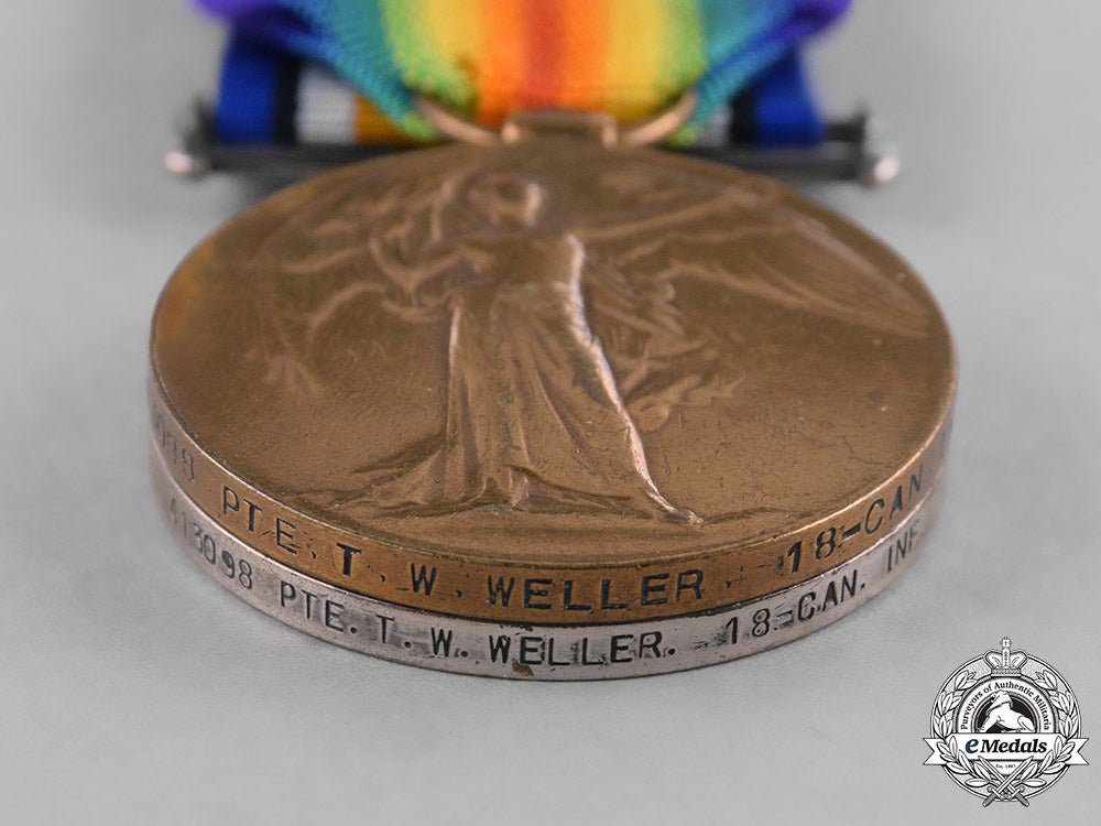 canada._a_first_war_pair,_to_private_thomas_william_weller,18_th_infantry_battalion_m181_7288