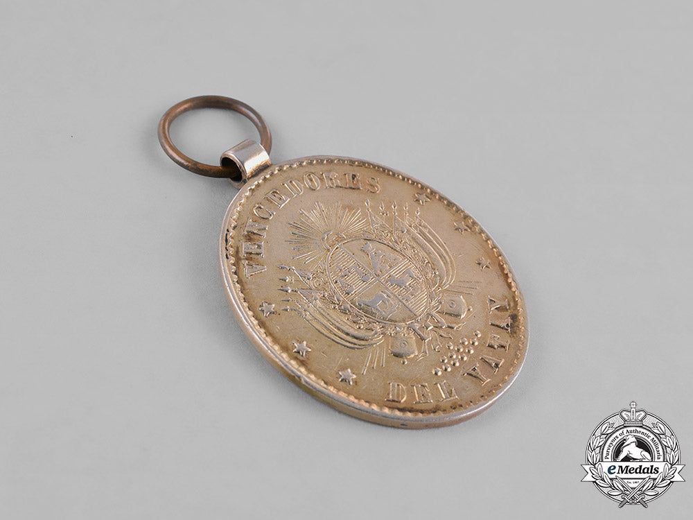 uruguay,_republic._a_yatay_campaign_medal,_by_j_w,_chief’s_gold_medal_c.1865_m181_9866