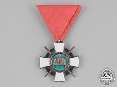 Hungary, Kingdom. An Order Of The Holy Crown, V Class Knight With War Decoration & Swords,C.1942