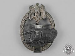 Germany, Heer. A Special Grade Tank Badge For 25 Panzer Engagments, By Josef Feix & Söhne