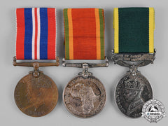 South Africa. A Medal Trio To Staff Sergeant H.t.w. Bell, Technical Service Corps