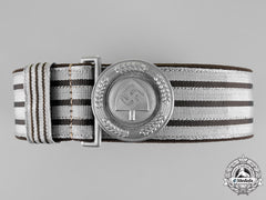 Germany, Rad. A National Labour Service Officer’s Brocade Belt With Buckle, By F.w. Assmann
