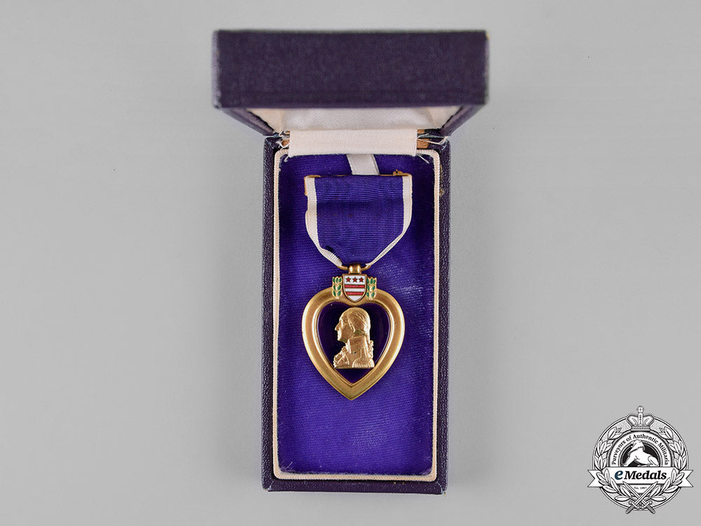 united_states._a_purple_heart_to_ensign_foster,_usnr,_kia_during_japanese_attack_on_uss_de_haven,1943_m18_7224