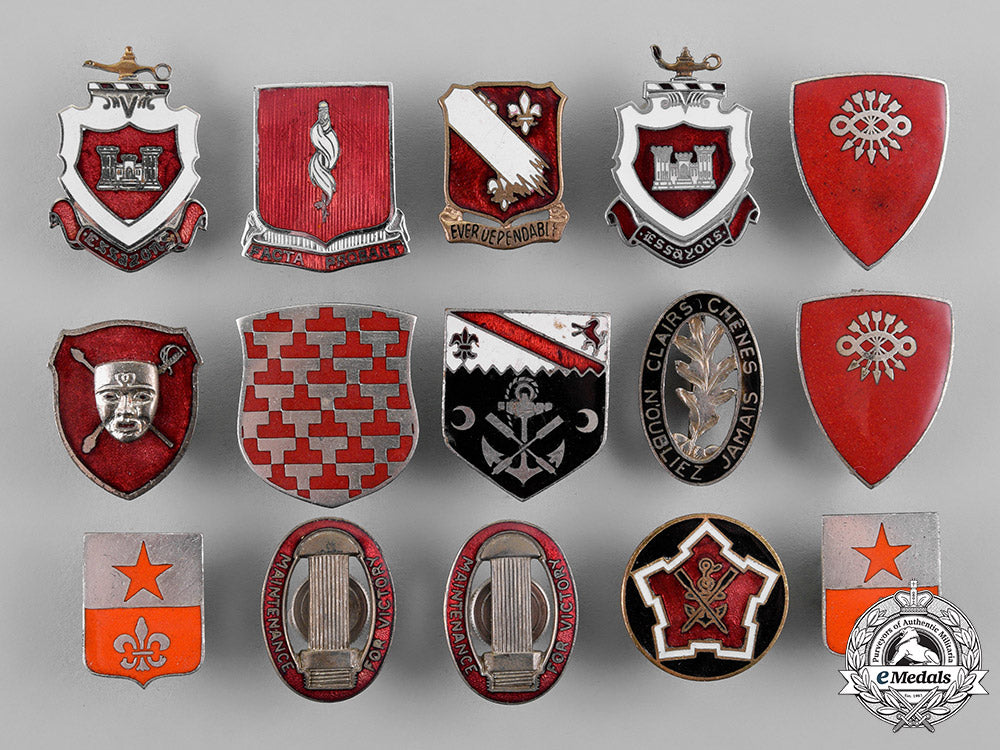 United States. A Lot Of Thirty-Four Military Engineering Badges – eMedals