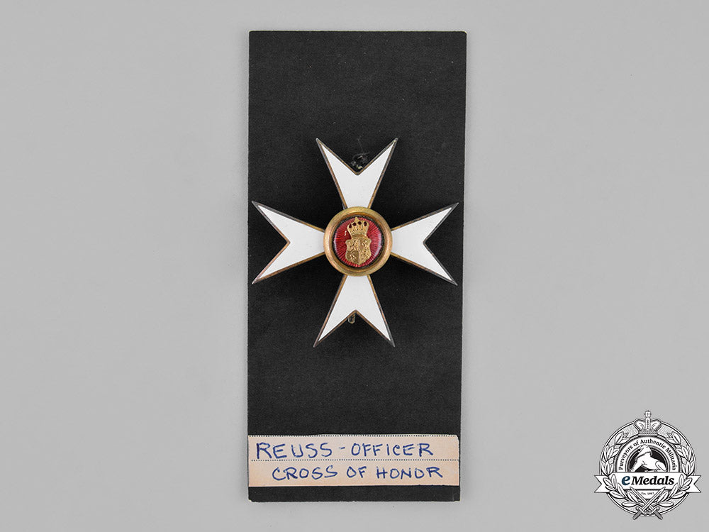 reuss,_county._a_princely_honour_cross,_officer_cross,_smaller_variant,_c.1910_m18_9414