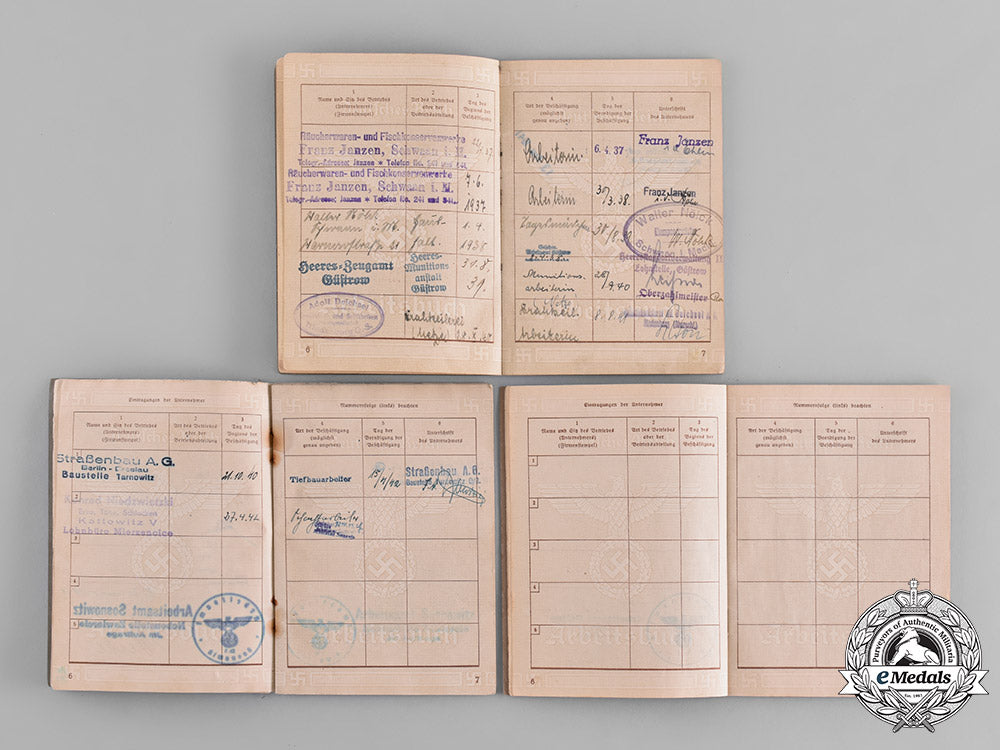 germany,_third_reich._a_lot_of_seven_of_german_labour_books_m19_0389
