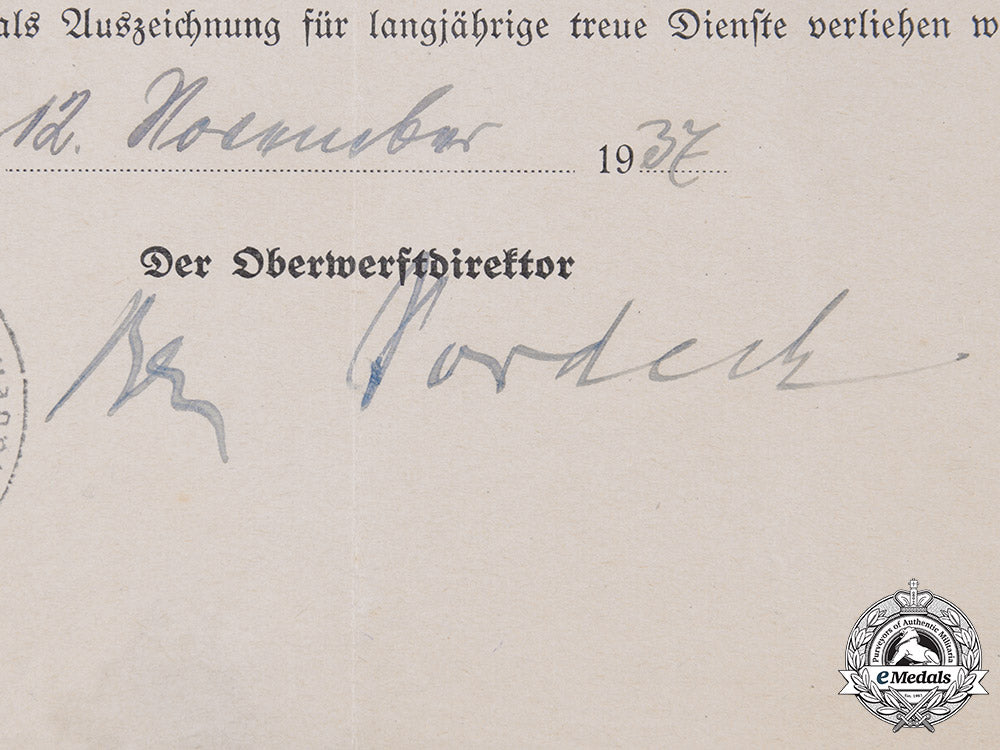 germany,_kriegsmarine._a_golden_faithful_service_badge_to_ernst_berthold_m19_10078