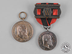 Württemberg, Kingdom. A Pair Of Merit Medals