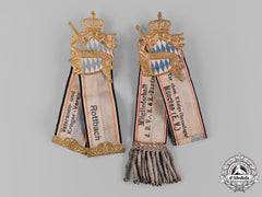Bavaria, Kingdom. A Pair Of Bavarian Veterans Association Badges