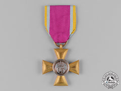 Mecklenburg-Strelitz, Duchy. A Military Merit Cross For 12 Years Of Service, C.1860