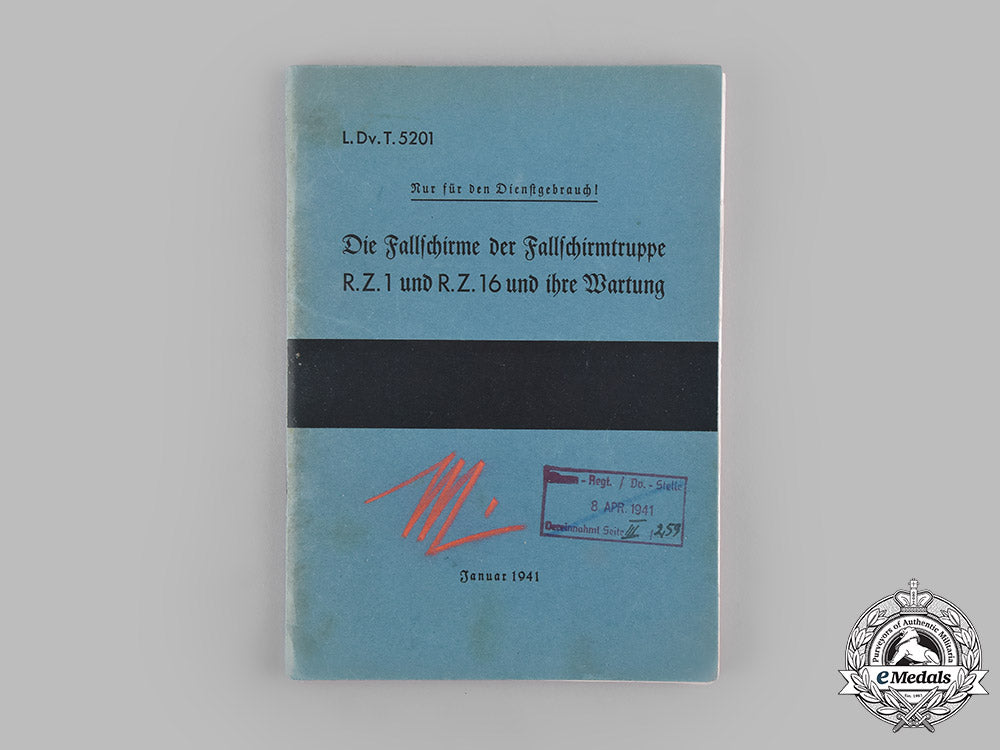 germany,_luftwaffe._a1941_fallschirmjäger_parachute_user’s_manual_signed_by_eugen_meindl&_ernst_blauensteiner_m19_12318_1_1_1_1