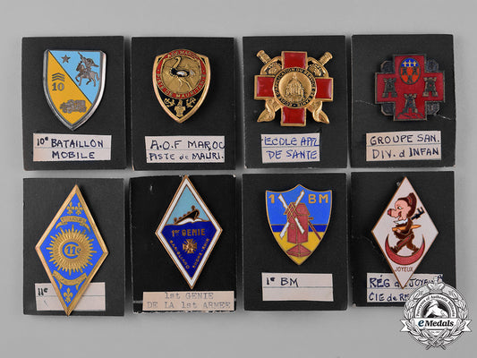 france,_republic._a_lot_of_sixteen_regimental_insignia_badges_m19_13011