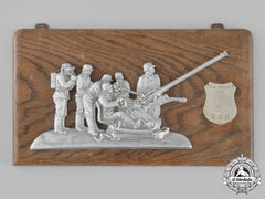 Germany, Luftwaffe. A Rare 1938 Regiment General Göring Flak Shooting Plaque