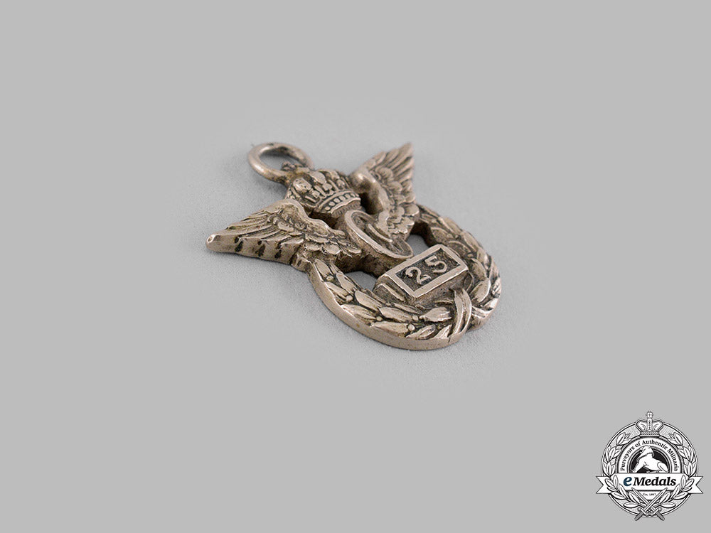 germany,_imperial._a_prussian_state_railway25-_year_long_service_badge_miniature_m19_14249