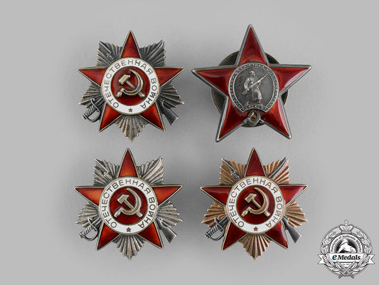 russia,_soviet_union._a_lot_of_four_soviet_orders_m19_16658