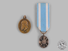 Bavaria, Kingdom. A Pair Of Miniature Medals