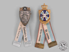 Bavaria, Kingdom. A Pair Of Veterans Association Badges By Deschler & Sohn