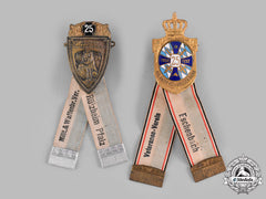 Bavaria, Kingdom. A Pair Of Bavarian Veterans Association Membership Badges, By Deschler & Sohn