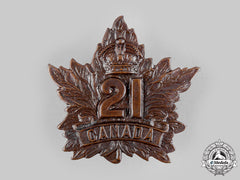 Canada, Cef. A 21St Infantry Battalion Cap Badge, By Tiptaft, C.1915