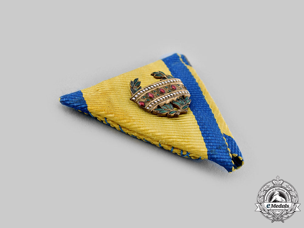 austria,_imperial._an_order_of_the_iron_crown,_ribbon_with_ii_class_small_decoration_with_war_decoration(_collectors_copy)_m19_18567