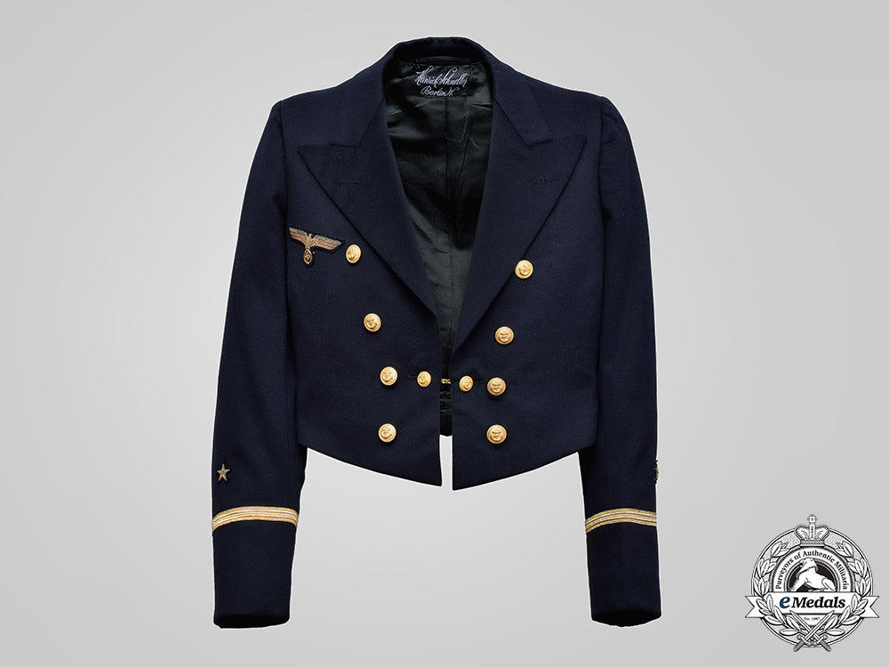 Germany, Kriegsmarine. A Leutnant Zur See Blue Mess Jacket, By Heinric –  eMedals