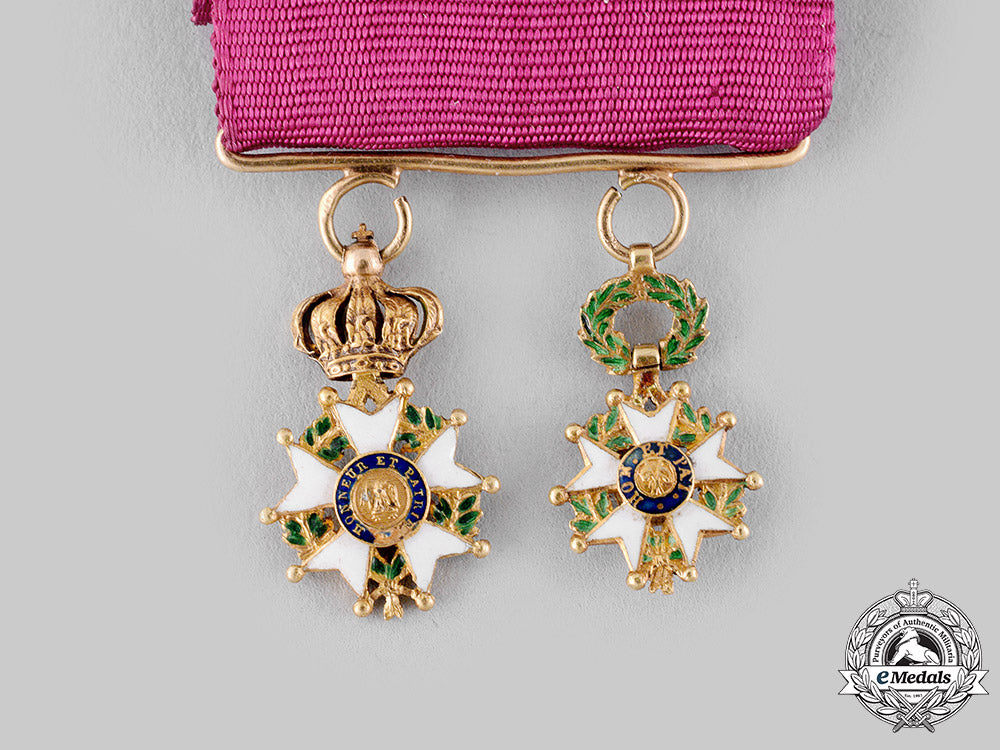 france,_ii_empire._a_fine_gold_legion_d'honneur_miniature_pair,_c.1890_m19_19380_1