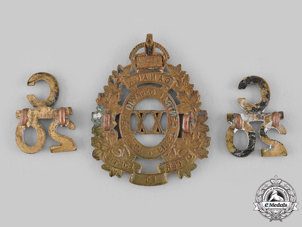 canada,_cef._a20_th_infantry_battalion"1_st_central_ontario_regiment"_set,_by_j.r.gaunt,_c.1916_m19_20213